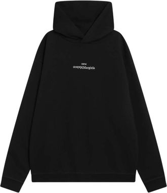 Maison Margiela Stijlvolle Sweaters met Felpa Detail - Heren - Hoodies - Zwart - M - Hoodies & sweatvesten