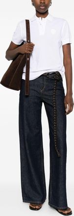 Brunello Cucinelli Brunello Cucinelli Womens Cotton Polo Shirt - White - Size X-Small