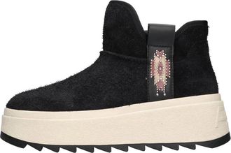 Ash Mask Suede Enkellaarsjes - Dames - Winterlaarzen - Zwart - 40 EU - Leer - Schoenen