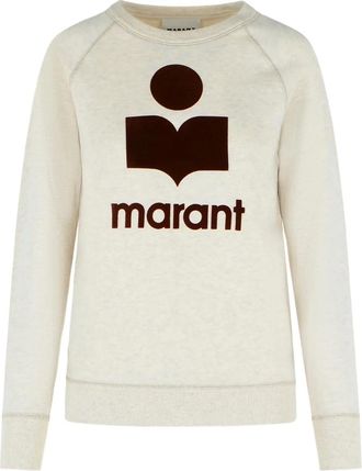 Isabel Marant Felpa Millyny con logo - Toni neutri