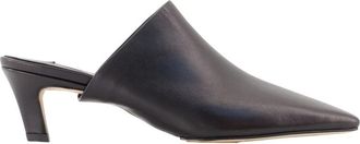 Toteme Nappa muiltjes - Dames - Muiltjes - Zwart - 40 EU - Leer - Schoenen