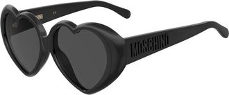Moschino Stijlvolle zonnebril - Dames - Zonnebrillen - Zwart - 57 MM - Accessoires