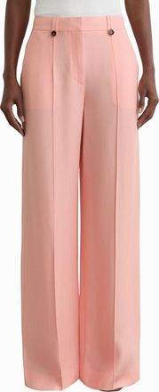 Reiss Magda Pleated Wide Leg Pants in Pink at Nordstrom, Size 10