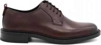 HUGO BOSS Schoenen > Ballerinas > Zakelijke Schoenen - Heren - Veterschoenen - Rood - 43 EU - Schoenen