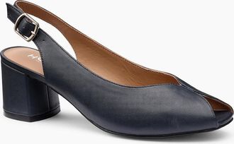 Hotter Womens Studio Womens Wide Fit Court Shoes - Navy - Size: 7.5