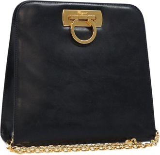 Ferragamo Gancini Shoulder Bag Leather Leather Shoulder Bag Bag (Pre-Owned)