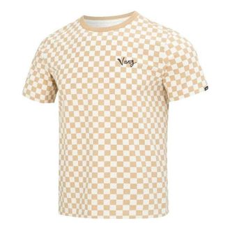 Vans UG Checker Tee Beige White VN0002NMBT9