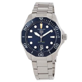 Tag Heuer Pre-owned Tag Heuer Aquaracer Blue Dial Mens Watch WBP201B.BA0632