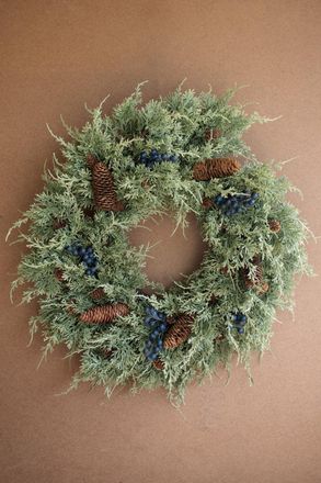 Kalalou Faux Fir Christmas Wreath With Berries