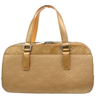 Louis Vuitton Mat Shelton Handbag Monogram Vernis Gold Leather Handbag (Pre-Owned)