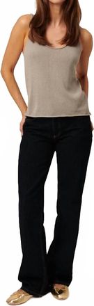 Line Mckena Knit Tank Top In Overcast