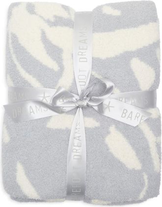 Barefoot Dreams CozyChic Painterly Floral Throw in Blue Water/Cream at Nordstrom Rack