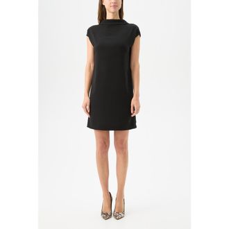 Trina Turk Chorus 2 Mock Neck Dress with Sequin Panel in Black at Nordstrom, Size Medium