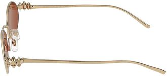 Cartier Womens Ct0644s Oval Metal Sunglasses Gold