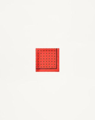 Valentino Garavani Foulard Opticool In Seta Uomo ROSSO/NERO UNI