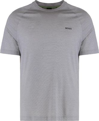 HUGO BOSS Tour Wol T-shirt - Heren - T-shirts - Grijs - 2XL - Wol - Tops