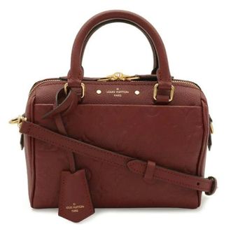 Louis Vuitton Pre-owned Speedy Bandouliere 20 Monogram Empreinte Handtas - Dames - Pre-owned - Bruin - Maat: ONE Size Leer
