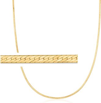 RS Pure by Ross-Simons 1.5mm 14kt Yellow Gold Herringbone Necklace