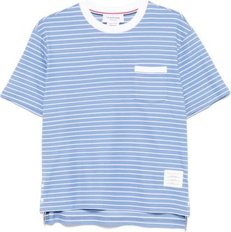 Thom Browne T-shirt a maniche corte - Blu