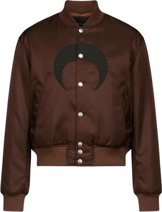 Marine Serre Moon-print Buttoned Bomber Jacket