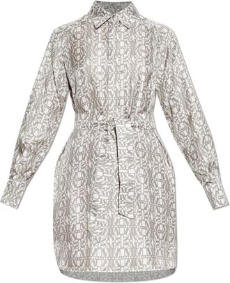 Max Mara Dames, Jurken, Grijs, Maat: 2XS Zijde