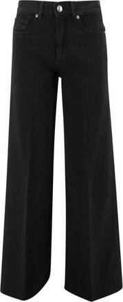 Nine In The Morning Wide Jeans, female, Black, W29, Black Palazzo Trousers