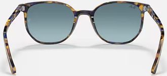 Ray-Ban Womens Elliot Rb2197 13563M Sunglasses In Polished Yellow & Blue Havana/blue Gradient