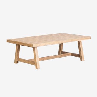 Sklum Sklum - Mesa De Centro Rectangular 130x75 Cm En Madera De Acacia Dubai