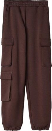 Hinnominate Trainingsbroeken met elastische zoom - Dames - Sweatpants - Bruin - M - Katoen - Broeken