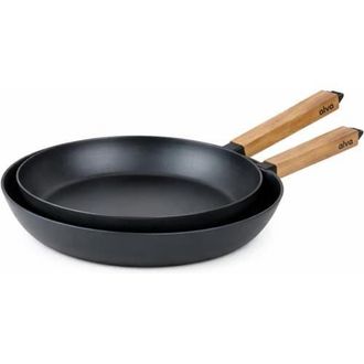 alva Forest Carbon Steel Frying Pan Set in Black at Nordstrom