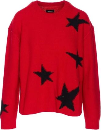 Zadig&Voltaire Markuz Jumper - Dames - Cashmere truien - Rood - M - Kasjmier - Truien & Vesten