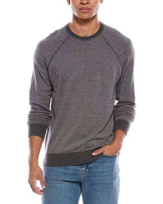 Vince Birdseye Raglan Wool & Cashmere-Blend Crewneck Sweater