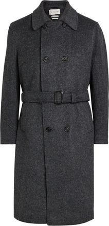 Oliver Spencer belted double-breasted coat - men - Wool - 48 - Grey