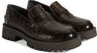 Desa Woman Slip-Ons - Leather Upper, Round Toe, Flat Heel, Breathable | Brown - 37