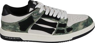 Amiri Neutral Lace-Up Logo Sneakers
