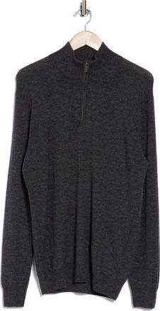 Rodd & Gunn Cashmere Merino Half-Zip Sweater in Coal at Nordstrom Rack, Size Xx-Large