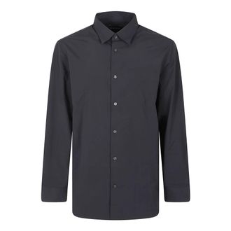 Emporio Armani Shirt - Heren - Casual Overhemden - Blauw - XL - Overhemden
