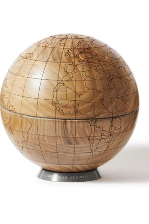 Brunello Cucinelli Walnut Wood and KRION Globe