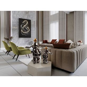 Schuller Figura Conejo Gris/naranja