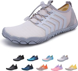 Generic Grounded Footwear for Women Men Neuropathy, Hikes Barefoot Shoes Orthopedic, Slip on Lightweight Grounded Footwear (A06-White, Adult, Men, 6.5, Numeri