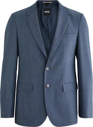BOSS Boss Stretch-wool Blazer - Blue - 46 (UK36 / S)