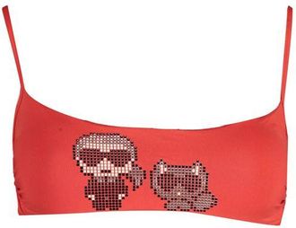 Karl Lagerfeld Pailletten Bikini Top