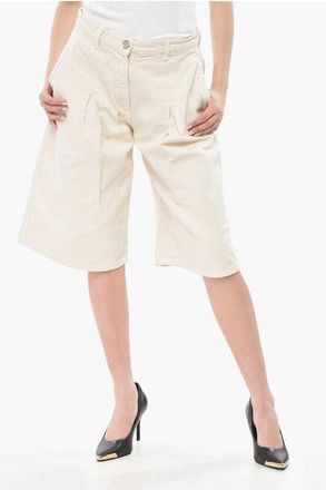 Pinko Cotton Shorts PASCAL With One Pleat size 40