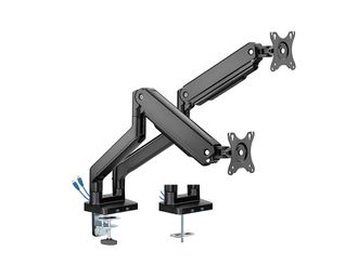 OEM Soporte Con Resorte Para Monitores Duales, Usb, Brazo De Montaje Dual, Funci&oacute;n De Inclinaci&oacute;n Hdwr Solidhand-cs02u