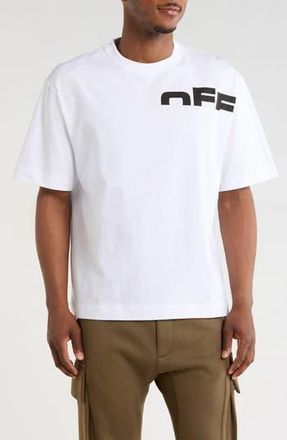 Off-white Logo Graphic T-Shirt in White/black at Nordstrom Rack, Size Large