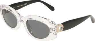 Ferragamo SF2118S 053 Womens Sunglasses Clear Size 54