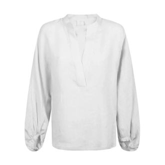 Eleventy Blouses, female, White, Size: XS Camicia