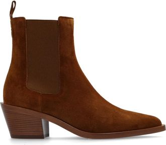 Gianvito Rossi Enkellaarsjes Wylie - Dames - Cowboylaarzen - Bruin - 36 EU - Su&egrave;de - Schoenen