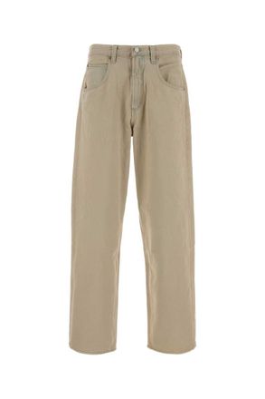 A Gold E Beige Mid Rise Jeans