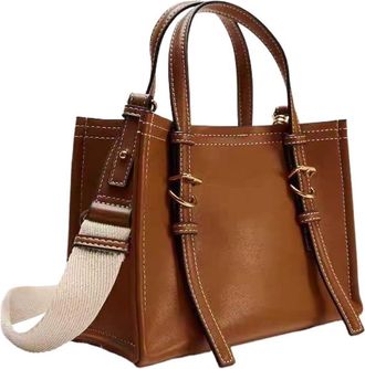 Generic Women Leather Tote Bags Multifunctional Versatile Ladies Fashion Shoulder Crossbody(Beige)